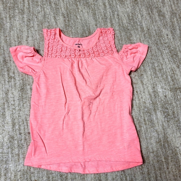 Carter's Other - FREE Carter's coral cold shoulder t-shirt